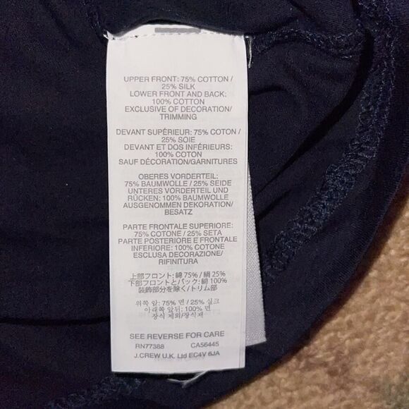 J. Crew T-shirt w embroidery NWOT XS - Picture 7 of 7